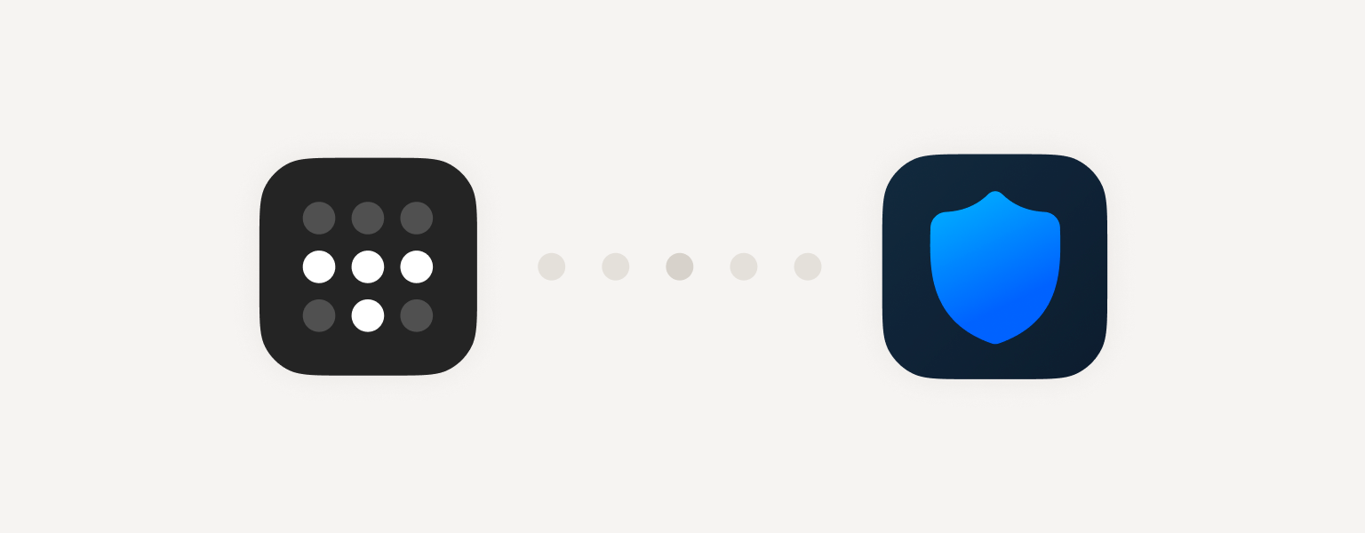 The Tailscale and NextDNS logos, connected by dots.